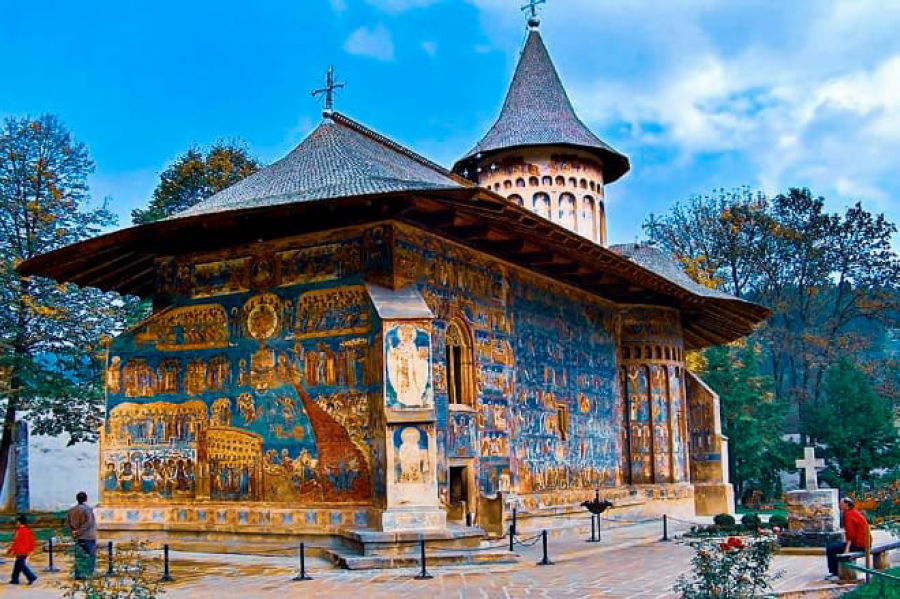 O imagine reprezentand manastirile pictate