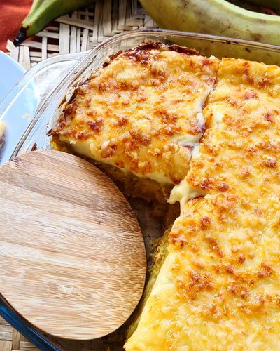 Gratin de bananes plantain