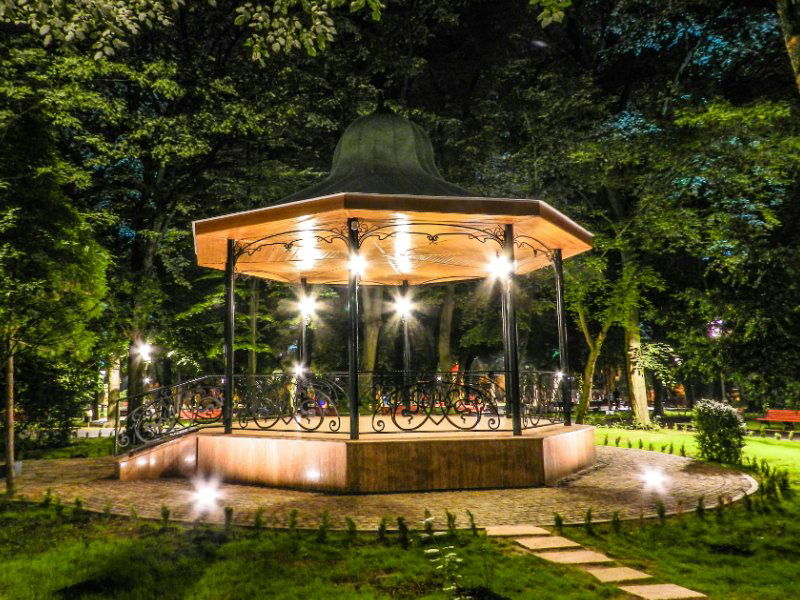 O imagine reprezentand parcul cetatii