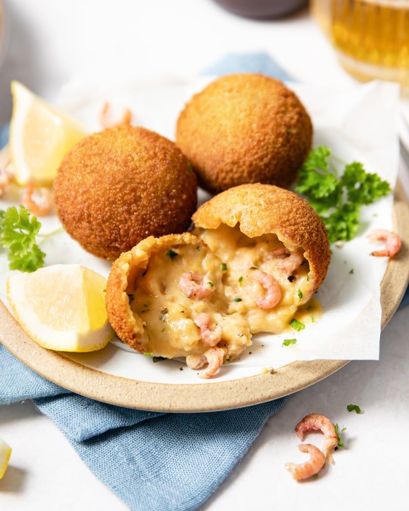 Croquettes aux crevettes grises