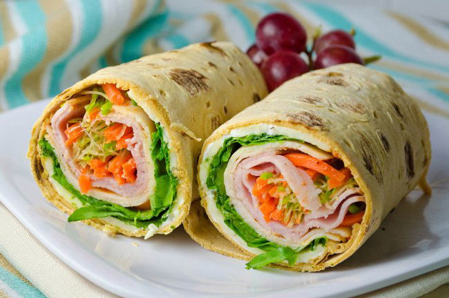 Sandwich cu brânză și lavash